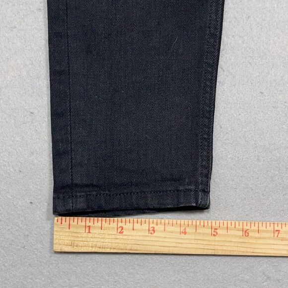 Everlane Jeans Womens 26 Regular Black Wash Skinny Fit Ankle Denim‎ Stretch - Picture 4 of 11
